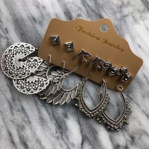 Boho Earrings Drop Dangle Vintage Bohemian Silver